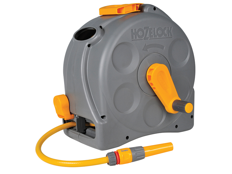 hozelock 2415 25m 2-in-1 compact hose reel + 25m of starter hose hoz2415 image 2
