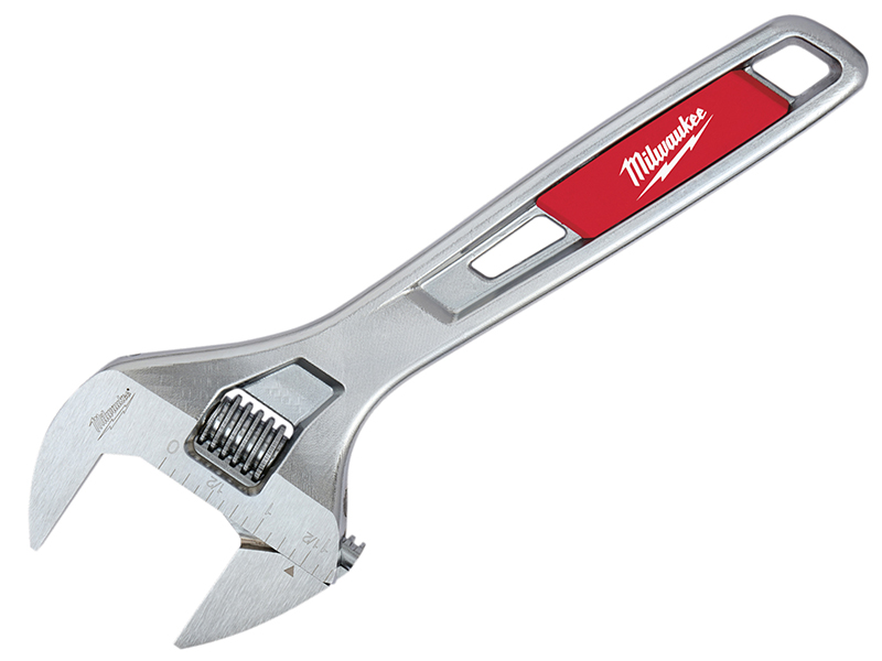 Milwaukee Chrome Plated 8" 200mm Wide Adjustable Wrench 48227508