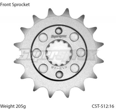 Details about   Supersprox Front Sprocket 520 Pitch 16 Teeth Honda CR 250 R L 1990 